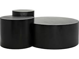 Sprinkle & bloom round 2 tier black metal coffee table with gold feet. Noir Furniture Black Metal 57 Wide Round Coffee Table Noigtab1034mtb
