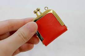 ポケット付がま口ジュエリーケース がま口 ジュエリー スエード 生地