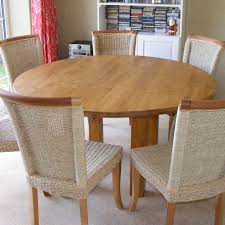 These attached to the ends of the table top and were supported by slide out arms beneath the top. Round Pine Table Seagrass Chairs Aspenn Furniture