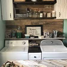 Wall paneling is a good idea to go for dashing interior decors therefore, you can also make your room insulated with wood wall paneling along with a fanciful. Diy Pallet Wall Laundry Room Makeover On A Budget Amanda Seghetti