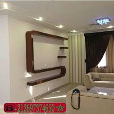ديكورات الجبس اشغال الجبس العصري والديكور المنزلي في المغرب Ceiling Design Living Room Tv Room Design Modern Tv Wall Units