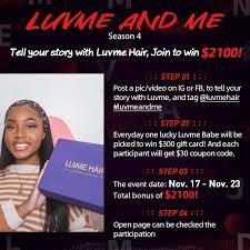 Luvme Hair - Attention Please!‼️🚨🚨💥💥💥 How to get a free gift card and  try Luvme Hair Units?🥰 Come here to join《Luvme And Me Season 4》and win  $2100🤩👏 Whether you've tried our hair