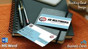 The process is as follows: Ms Word Tutorial How To Make Business Cards In Word 2019 Visiting Card Biz Card In Word By Ar Youtube