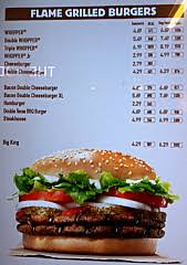 Find on the map and call to book a table. Burger King De London Carte