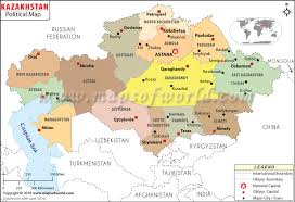 Where is kazakhstan in the world. Political Map Of Kazakhstan Kazakhstan Provinces Map