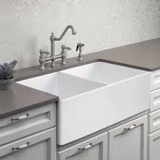 23642 reginox undermount ceramic kitchen sink & drainer single bowl white. Fireclay Apron Front Or Undermount Double Bowl 33 Inch Kitchen Sink Houzer