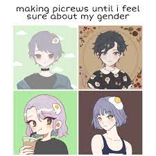 Making Picrews Until I Feel Sure About My Gender Picrew Me In 2021 Chibi Memes Feelings