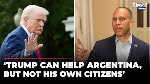 ‘Shameless’: Hakeem Jeffries Slams Trump For Argentina Bailout Package Amid  US Government Shutdown