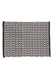 Bath Rugs Black And White Bathroom Rug Jacquard Weave Bath Mat Black White Patterned Home All H M Ie Rug Shopping Jacquard Weave Cotton Weaving