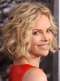 Charlize Theron Short Wavy Lace Front Wigs Spiral Perm Short Hair Medium Hair Styles Medium Length Hair Styles