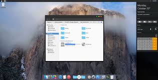 Mac Os X Dark Skinpack For Win7 8 8 1 Skin Pack Theme For Windows 10