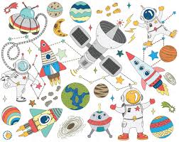 Every font is free to download! Cute Space Doodles