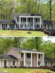 These exterior home makeovers are going to run the gamut. Exterior Home Painting Makeover Brentwood Tn Exterior House Painting