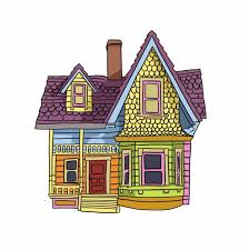 Colorful House Digital File In 2020 Up The Movie Cute Canvas Paintings Disney Drawings