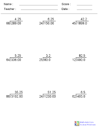 The calculator will perform the long division of polynomials, with steps shown. Division Worksheets Printable Division Worksheets For Teachers