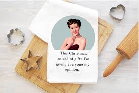 Funny Kitchen Towel, Waffle Weave Towel, Cute Kitchen Towel, Funny Dish  Towel, Retro Housewife Kitchen Towel, Cute Dish Towel