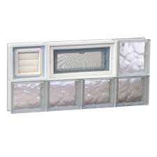 They not only help block the sunlight which helps keep your energy costs down by naturally cooling your home, but they also create a privacy barrier, stopping people from being. Clearly Secure 31 In X 13 5 In X 3 125 In Frameless Wave Pattern Vented Glass Block Window With Dryer Vent 3214vdcdv The Home Depot