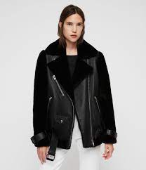 Womens Alto Shearling Jacket Black Image 1 Shearling Jacket Women Leather Jacket Leather Jackets Women