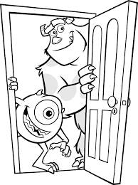 These alphabet coloring sheets will help little ones identify uppercase and lowercase versions of each letter. Monsters And Company For Kids Monsters And Company Kids Coloring Pages
