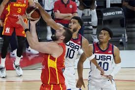 Team usa men's basketball woes continued in tokyo on sunday with a loss in their first game of the olympics. U S Men S Basketball Team Beat World Cup Champion Spain With 19 Points In Olympic Warm Up Newsdir3