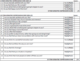 Image result for Geriatric Depression Scale