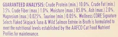 Wellness Core Signature Selects Grain Free Wet Canned Cat Food Flaked Skipjack Tuna And Salmon 5 3ounce Pack Of Canned Cat Food Wellness Core Natural Pet Food