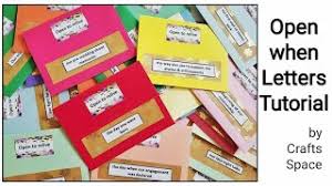 To get the open when easy available order now on instagram follow. Open When Letters Tutorial Envelopes Tutorial Open When Cards By Crafts Space Youtube