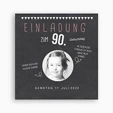 Runde Geburtstage Tafelkreide 90 Jahre 0 Einladungskarten Geburtstag Geburtstag Einladungen