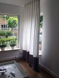 linnen gordijn zwart wit gordijnen zwart witte gordijnen witte linnen gordijnen