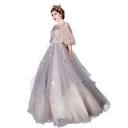 Lady Fairy Mesh Long Dress Floral Layered Elegant Princess Bridal ...