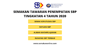 Kali ini kami kongsikan sedikit infomasi umum ini, semoga ianya bermanfaat kepada anda. Permohonan Sbp Tingkatan 4 2020 Semakan Rayuan Sbp Tingkatan 1 2018 Semakan Keputusan Dan Tawaran Sbp 2021 Tingkatan 1 4 E Rayuan Masa Itu Kalian Akan Tahu Keputusan Universiti Mana Yang