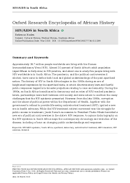 The current programme is largely based on international guidelines and does not adequately. Pdf Hiv Aids In South Africa Rebecca Hodes Academia Edu