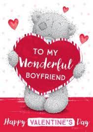 Me To You To My Wonderful Boyfriend Happy Valentine S Day Card Moonpig