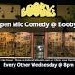 Open Mic Comedy @ Booby's event image