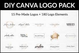 Diy Logo Pack For Canva Png S Logos 1 Logo Diy Logo Templates Create A Logo