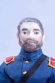 IGMA Fellow Marty Saunders Porcelain Doll in Military Costume
