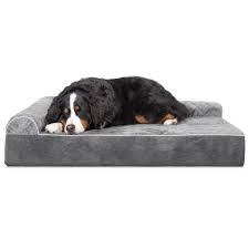 Buy large dog bed cover and get the best deals at the lowest prices on ebay! Furhaven Pet Dog Bed Deluxe Orthopedic Goliath Quilted Faux Fur Velvet L Chaise Couch Pet Bed For Dogs Cats Gray 3xl Walmart Com Walmart Com