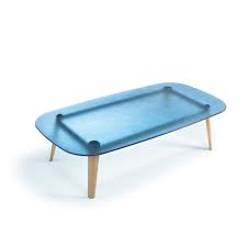A blue coffee table is a quite unusual piece of furniture since we used to more calm and natural tones. Magma Coffee Table Rectangular Blue By Glassdomain Co Uk