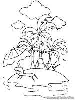 Mewarnai gambar pemandangan pantai tepi laut, namanya juga pantai pasti di tepi laut. Berjemur Dipantai Kuta Bali Yang Indah Seni Doodle Cara Menggambar Gambar
