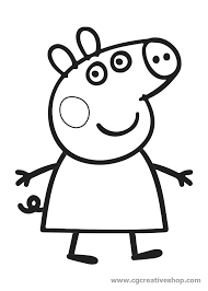 Ha un dinosauro giocattolo e ama solo i dinosauri. Peppa Pig Disegno Da Colorare Cgcreativeshop