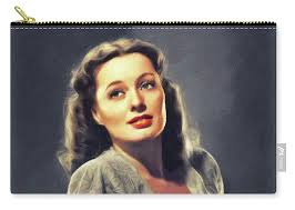 Ellen Drew, Vintage Actress Zip Pouch by Esoterica Art Agency