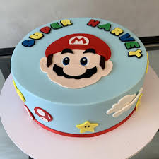 Your guest will be delighted with our customized super mario cakes and cupcakes. Super Mario Nikos Cakes