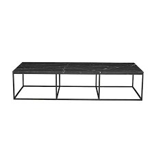 Malibu metal platform ottoman, black. Globewest Baxter Platform Marble Coffee Table