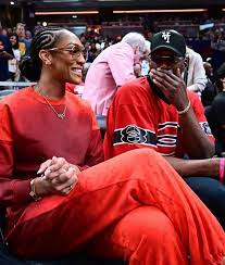 A'JA WILSON和BAM ADEBAYO這對情侶一齊去看WNBA 三分賽，表現恩愛😃 #ajawilson #bamadebayo #wnba  #allstar #allinlive