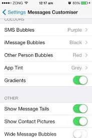 It's worth noting that there isn't a blanket color setting—it's specific to each person and conversation. Use Message Customizer To Add Pictures To Texts And Change Bubble Color In Ios7 Smseo