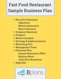 If you find yourself getting carried away while writing, stop and take a break. Fast Food Restaurant Sample Business Plan