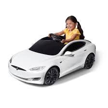 The Tesla Model S For Kids Is The First And Only Battery Powered Ride On For Kids With Lithium Ion Technology Flight Speed Tesla Model S Tesla Model Tesla Car