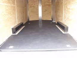 This is perfect for winter because it maintains the heat inside. 8 5x20 Black Enclosed Trailer With Rubber Floor 747 American Trailer Pros Cargo Trailers Enclosed Trailers Concession Trailers