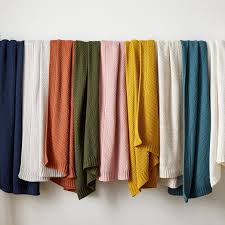 Knit fabric falls into two categories: Cotton Knit Throws