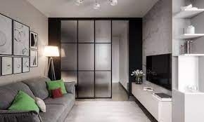 3 Modern Studio Apartments With Glass Walled Bedrooms Studio Apartment Decorating Apartment Design Apartment Interior